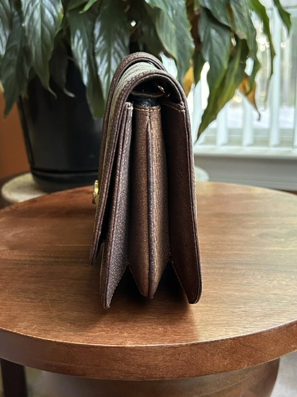 GUCCI GG Horsebit Clutch Shoulder Bag, Brown - Picture 6 of 13